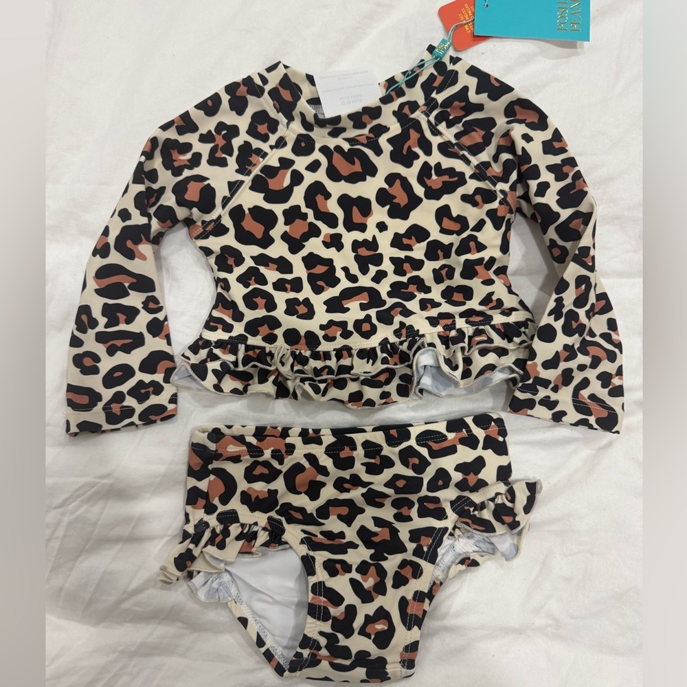 Leopard Print Two-Piece Swimsuit